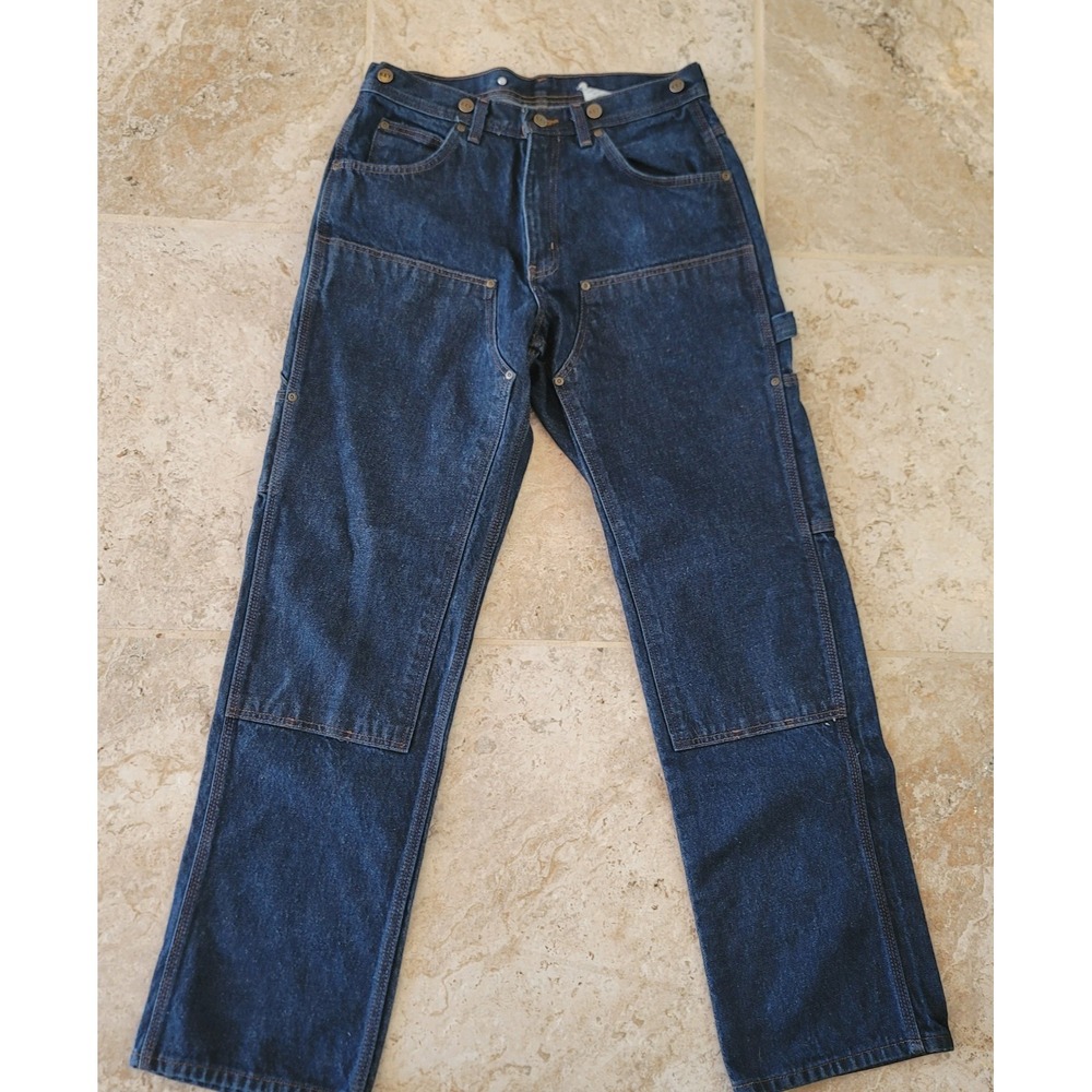 Carhartt Jeans Mens 33x32 Denim Double Knee Relaxed Fit Utility Logger 103890